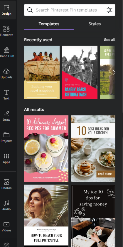 affiliate marketing with pinterest - pinterest pin examples