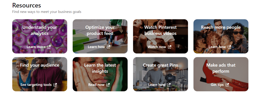 affiliate marketing with pinterest - education resources at pinterest