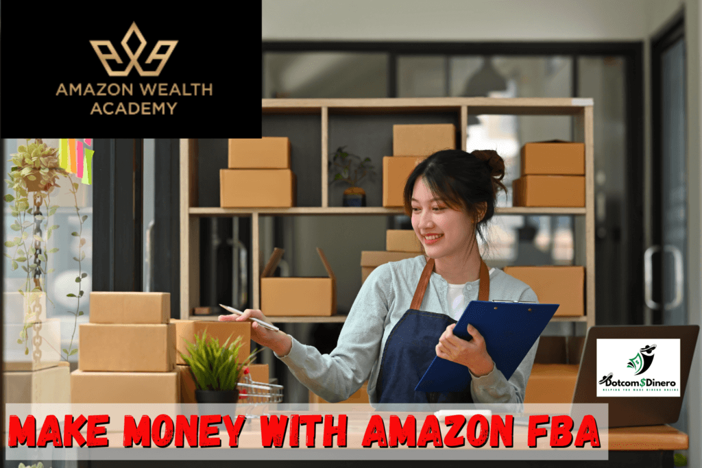 Learn Amazon FBA at Amazon Wealth Academy - Young lady packing boxes for shipment to Amazon warehouse.